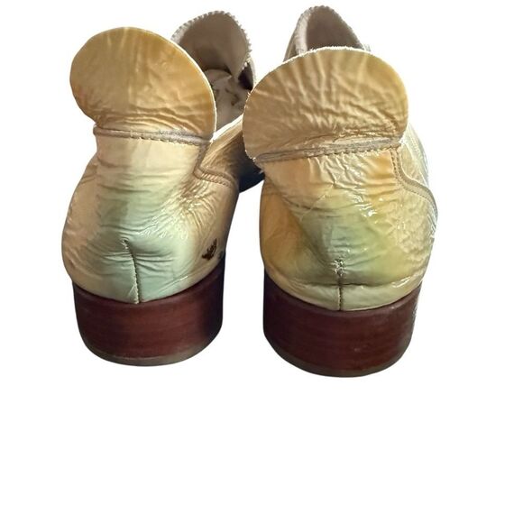 Jil Sander Cream Patent Leather Slip On Oxfords - Picture 4 of 10